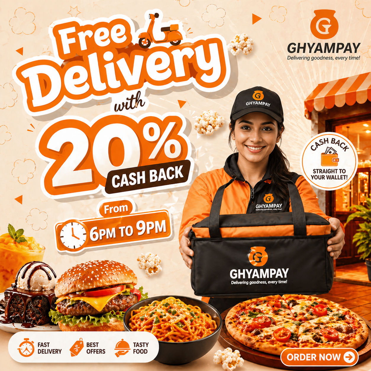 Food delivery in Kathmandu Ghyampay Free Popcorn