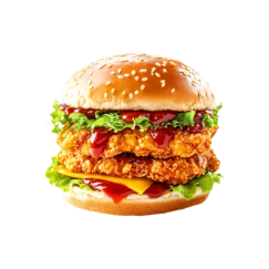  Double Patty Giant Chicken Burger